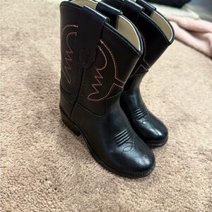 Black Western Cowboy Boots baby size 5